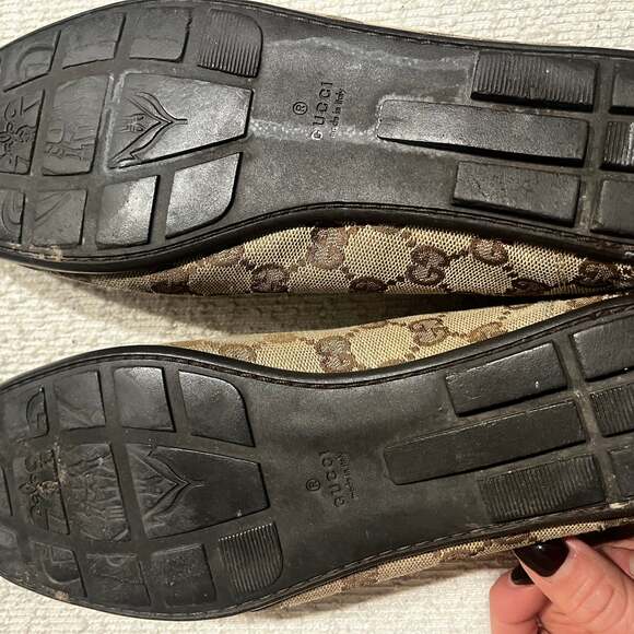 Flats Gucci Beige size 7.5 US - Picture 2 of 9